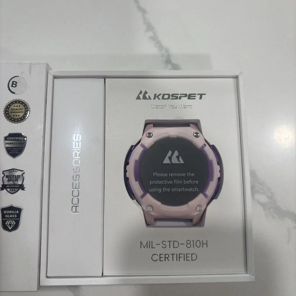 KOSPET TANK S2 GPS Smart Watch Women Waterproof 350mAh GPS & Running Watches NEW